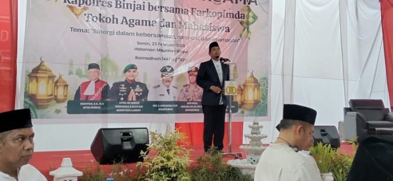 Ketua MUI Binjai Hadiri Buka Puasa Bersama Forkopimda: Tekankan Penguatan Ukhuwah Islamiyah dan Ukhuwah Wathaniyah