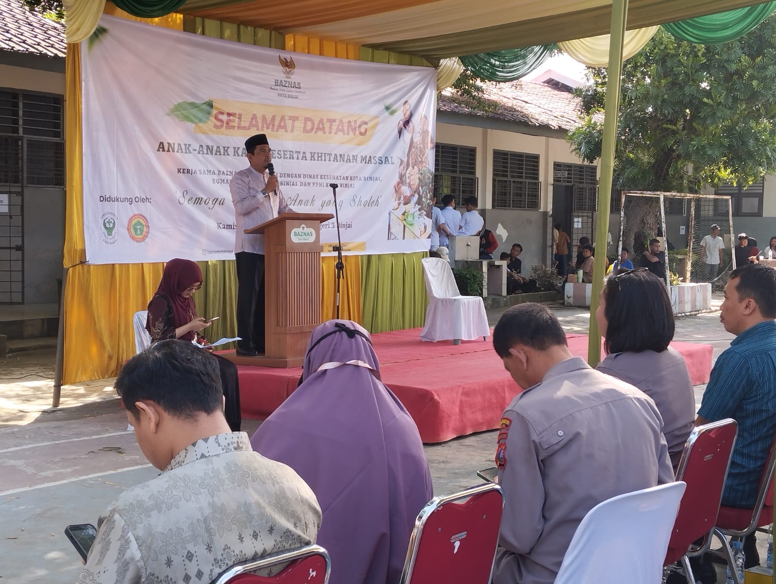 Ketua MUI Binjai Hadiri Khitanan Massal BAZNAS