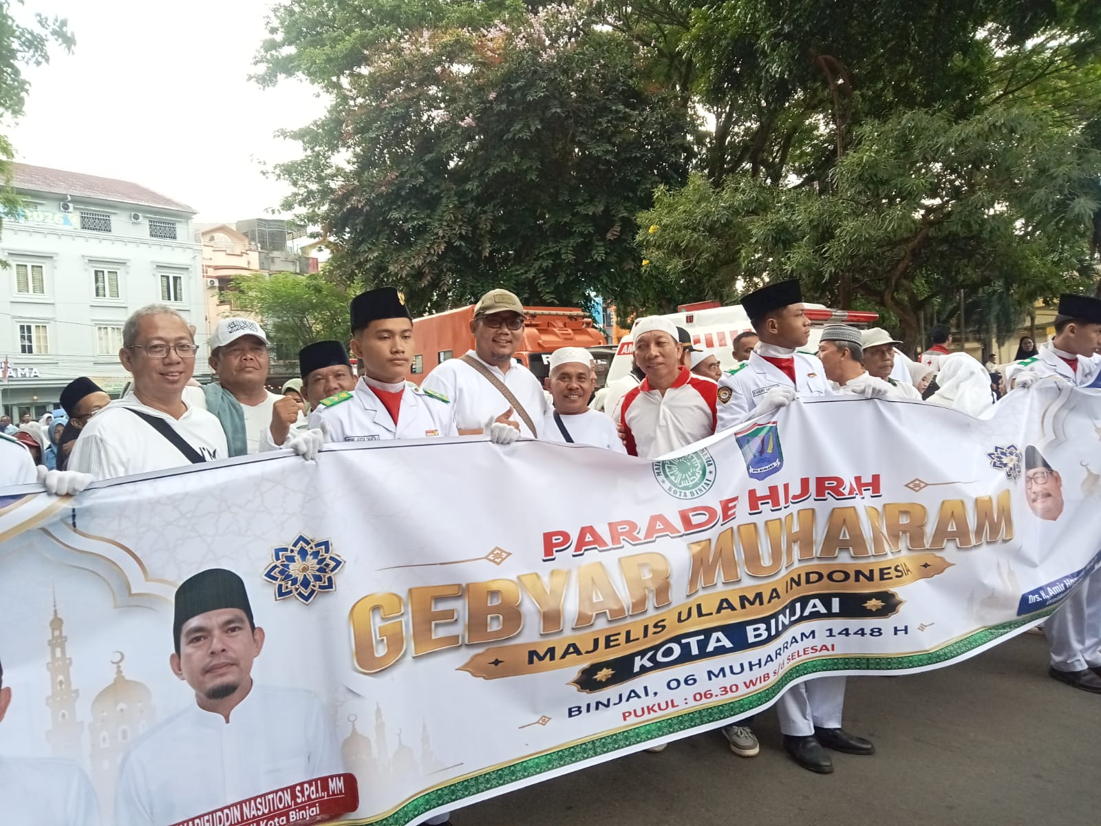 Ribuan Peserta Ramaikan Parade Hijrah MUI Binjai