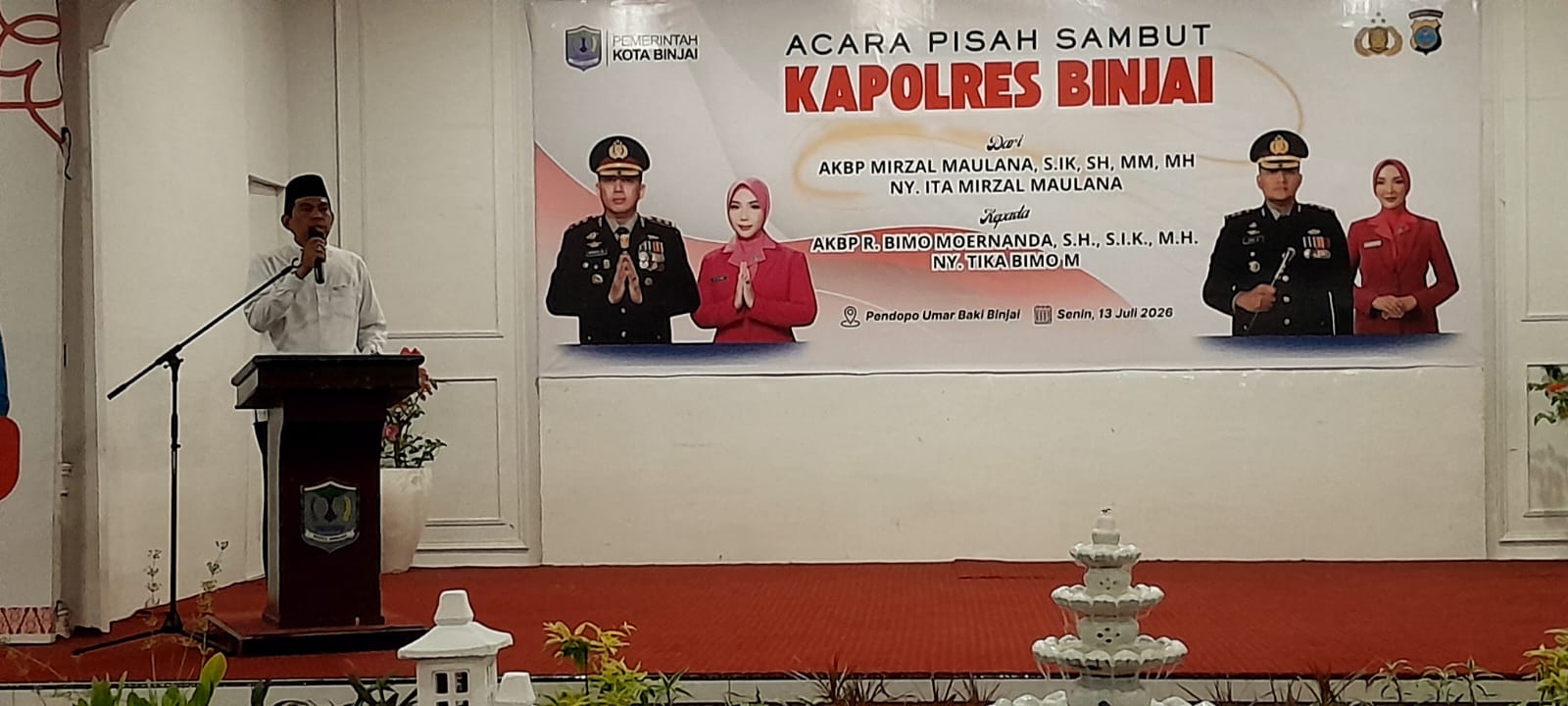 Pisah Sambut Kapolres Binjai: Ketua MUI Tegaskan Komitmen Jadi Mitra Strategis Kepolisian